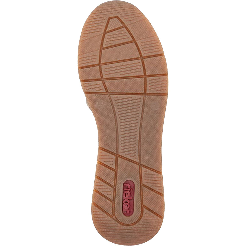 Rieker 58902-64 Women's Shoes Fango/Ginger/Gold Combi Synthetic