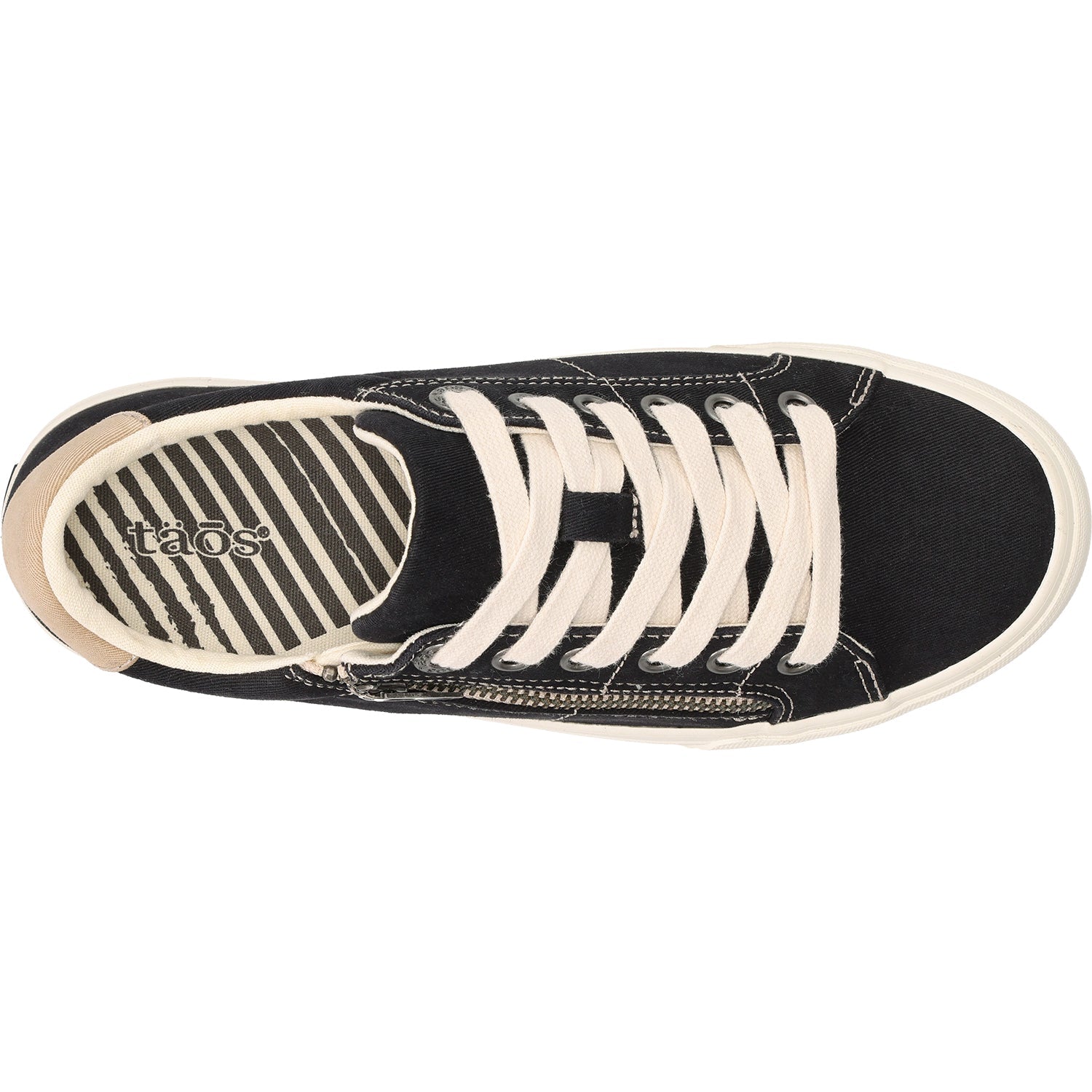 Taos Z Soul Women's Sneakers Black/Tan Distressed Canvas