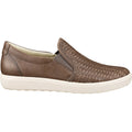 Ecco Soft 7 Woven Women's Sneakers Taupe Leather