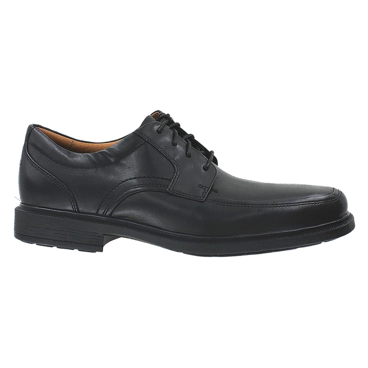 Men's Rockport DresSports Luxe Apron Toe Oxford Black Leather