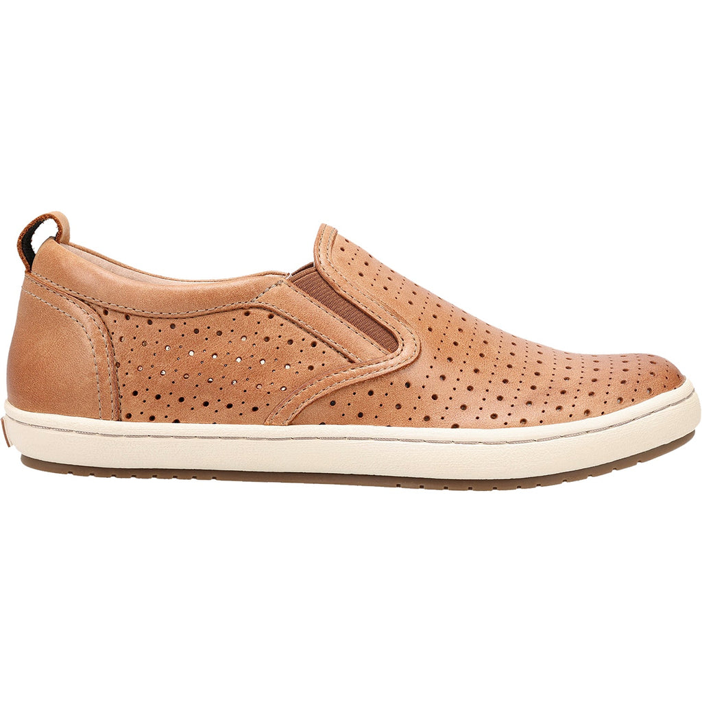 Taos Court Women's Slip On Sneakers Caramel Leather