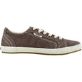 Taos Star Women's Walking Shoes Chocolate Washed Canvas