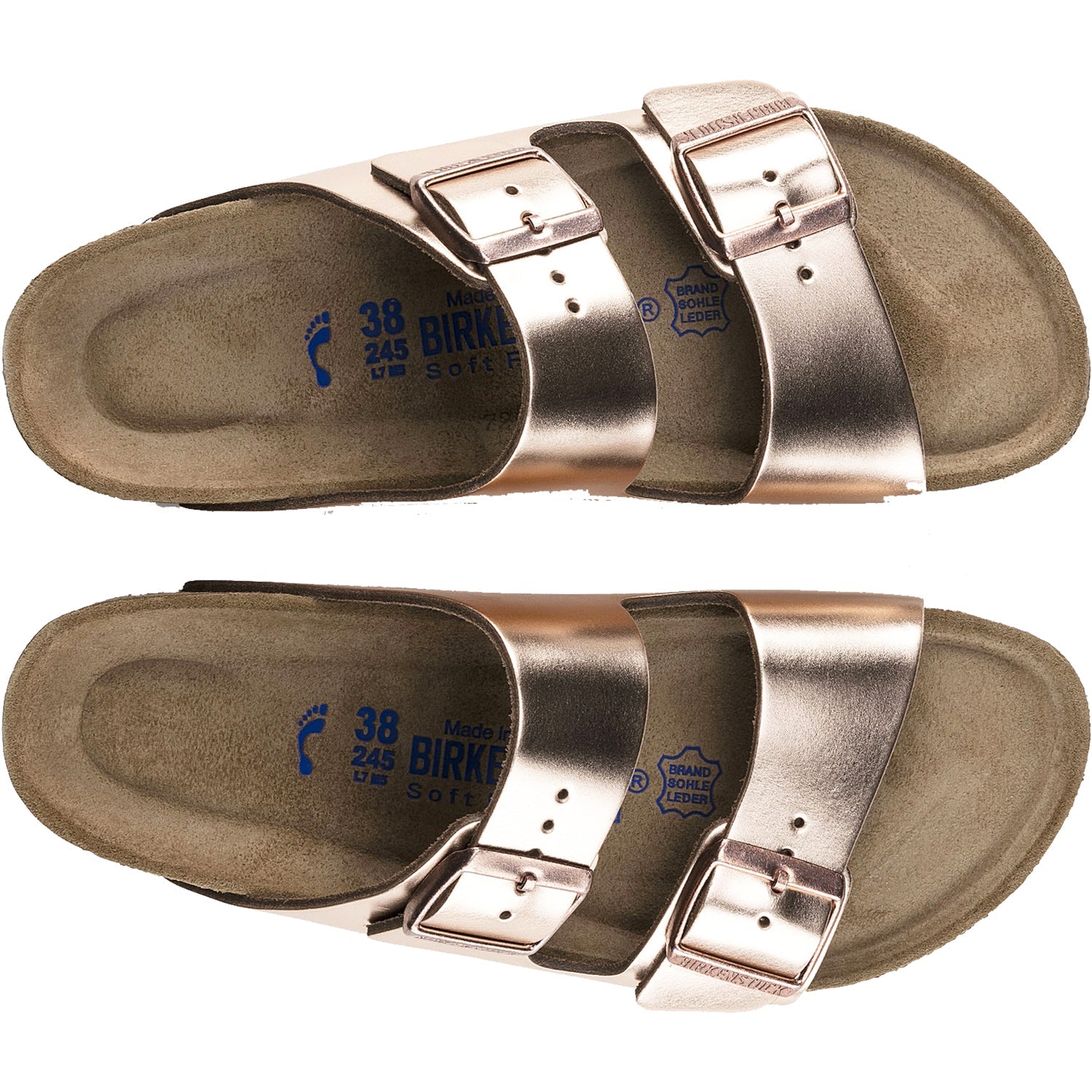 Birkenstock Arizona Soft Footbed Women's Sandals Copper Leather
