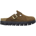 Birkenstock Boston Chunky Women's Clogs Dark Tea Suede
