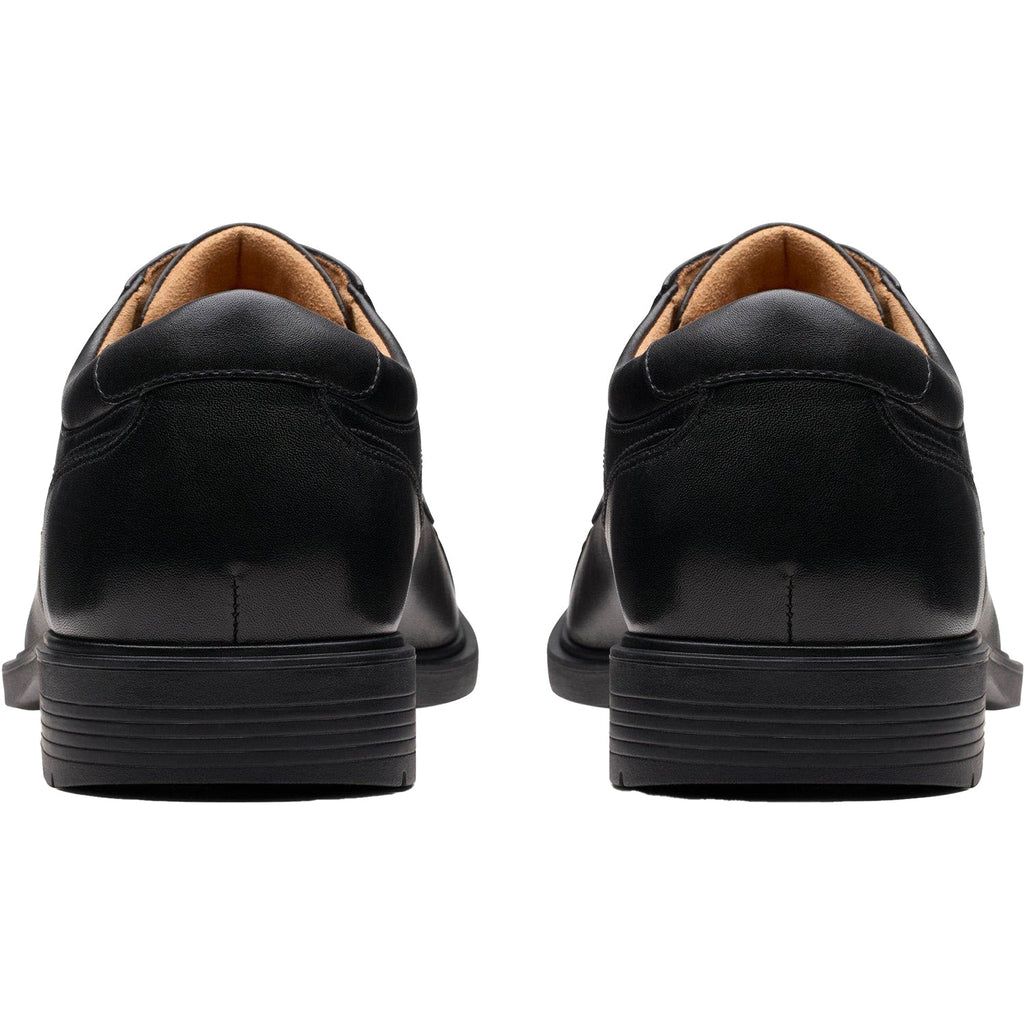 Clarks Eldredge Cap Slip Resistant Men's Dress Shoes Black Leather