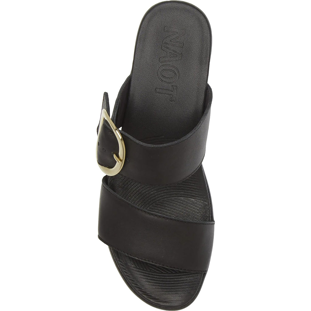 Naot Celeb Women's Dress Sandals Jet Black Leather
