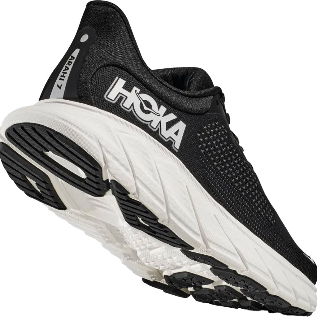 Hoka Arahi 7 (Stability Support) Women's Running Shoes Black/White Mesh