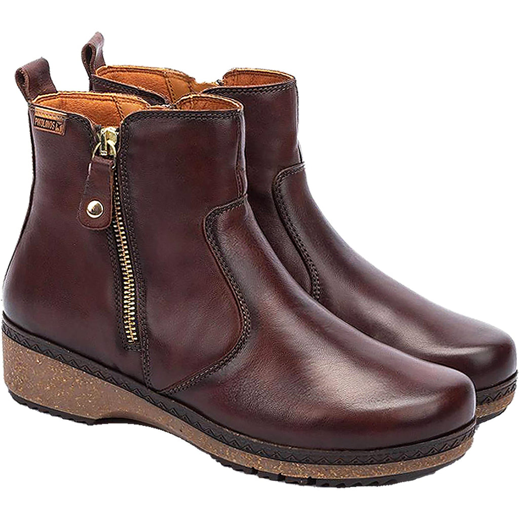 Pikolinos Granada W0W-8988 Women's Ankle Boots Caoba Leather