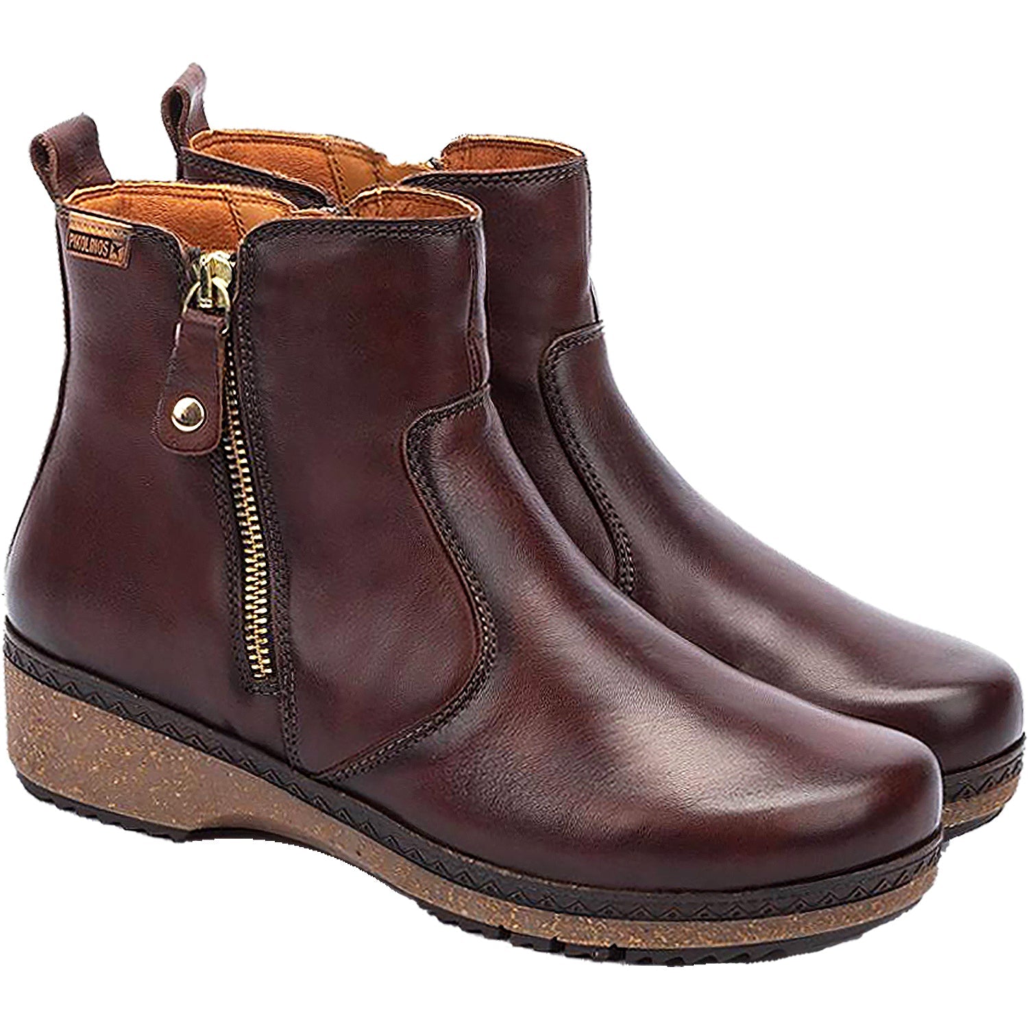 Pikolinos Granada W0W-8988 Women's Ankle Boots Caoba Leather