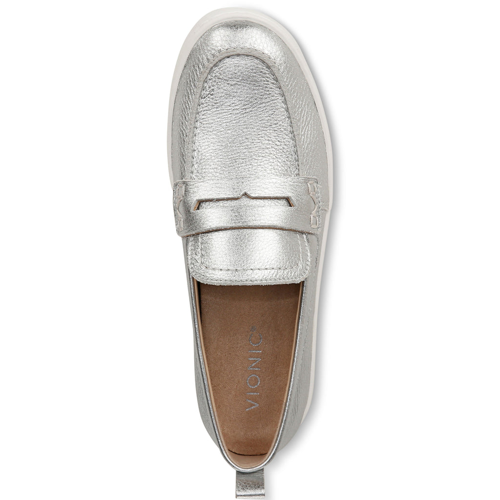 Vionic Uptown Loafer Women's Loafers Silver Metallic Leather