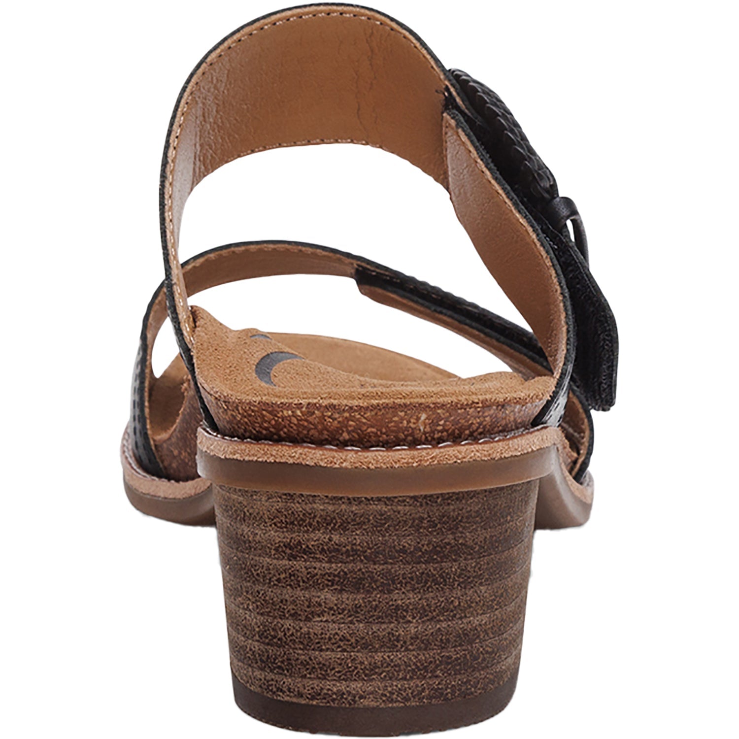 Aetrex Tatiana Women's Slide Sandals Black Leather