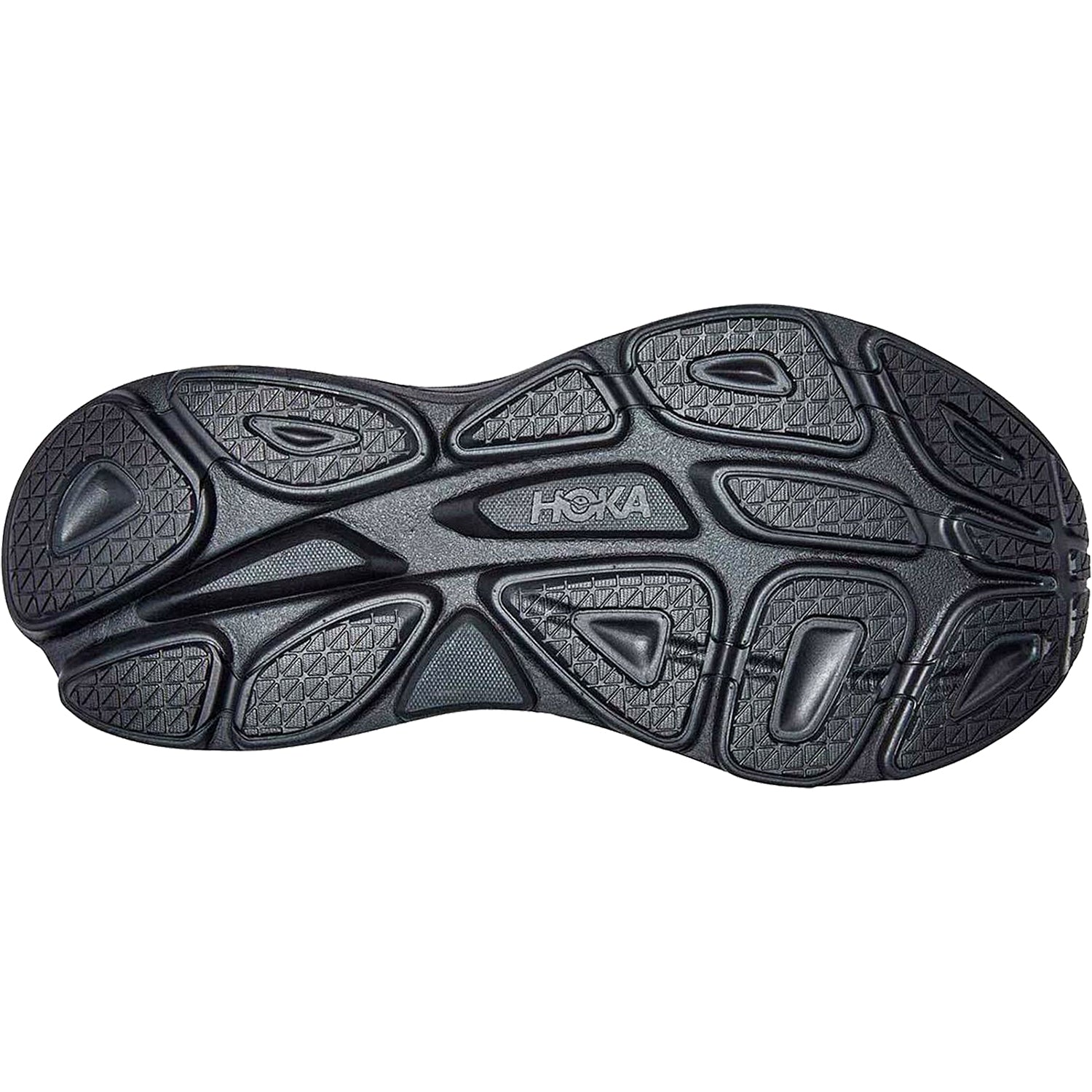 Hoka Bondi 8 (Neutral Support) Men's Running Shoes Black/Black Mesh
