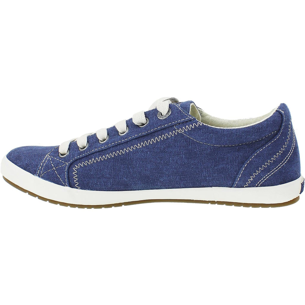 Taos Star Women's Fashion Sneakers Blue Washed Canvas