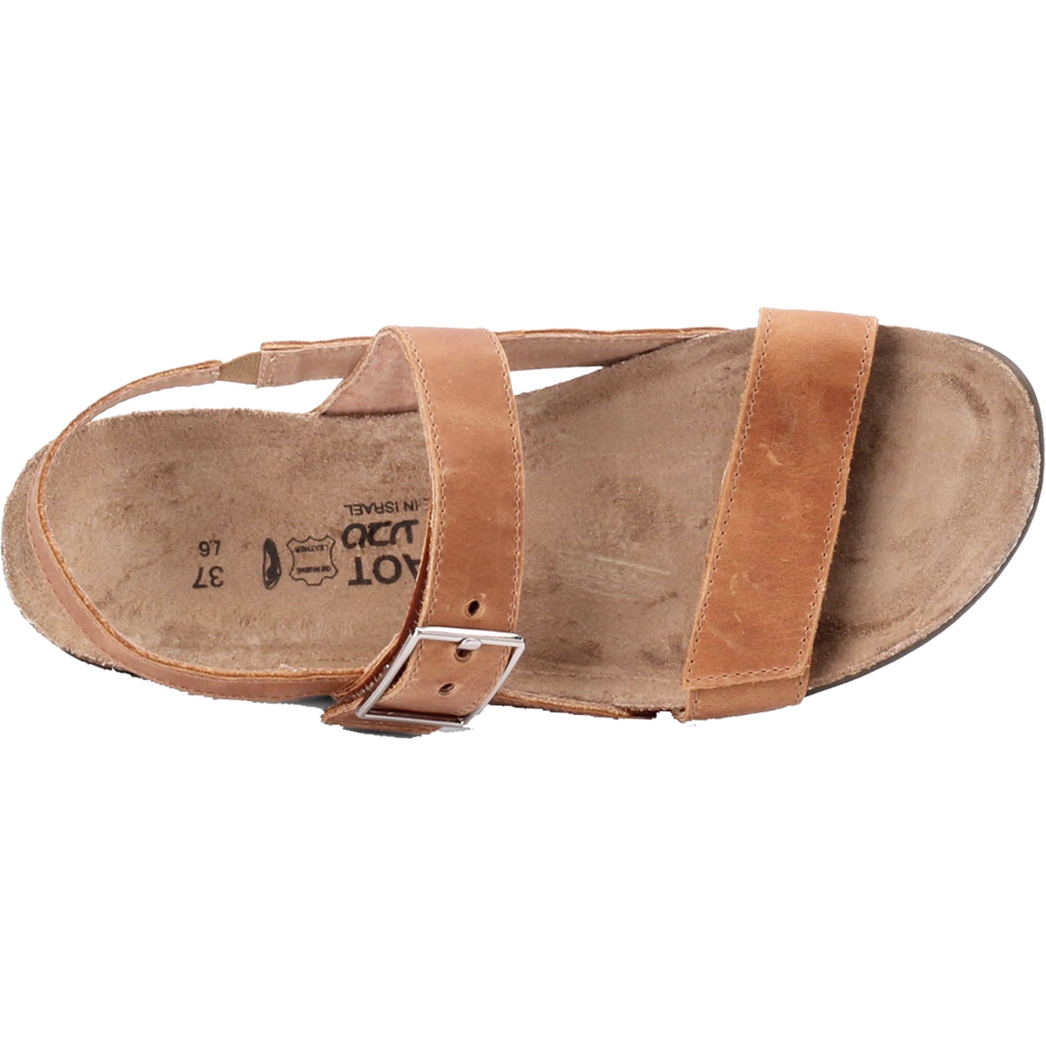 Naot Norah Women's Ankle Strap Sandals Latte Brown Leather