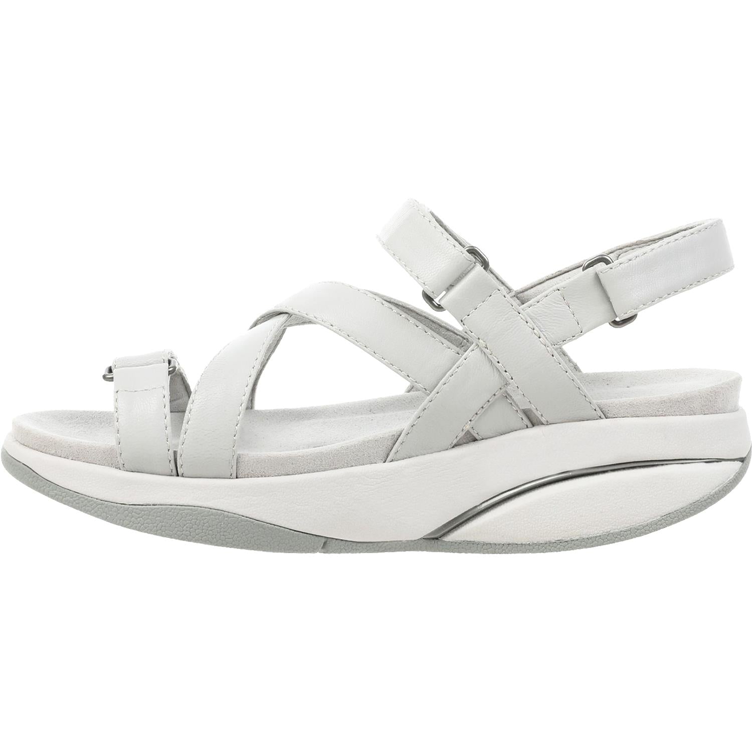 Women's MBT Kiburi Light Grey Leather