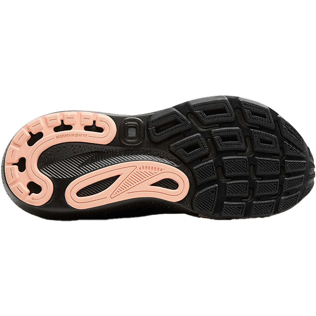 Brooks Adrenaline GTS 24 Stability (Stability Support) Women's Running Shoes Black/Peacoat/Peach Mesh