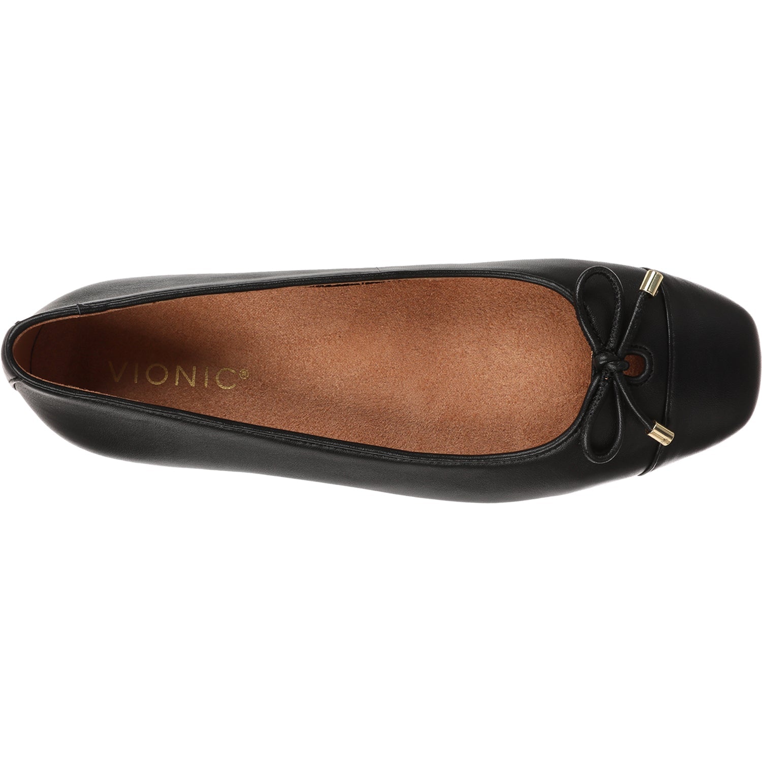 Vionic Klara Women's Slip On Flats Black Leather