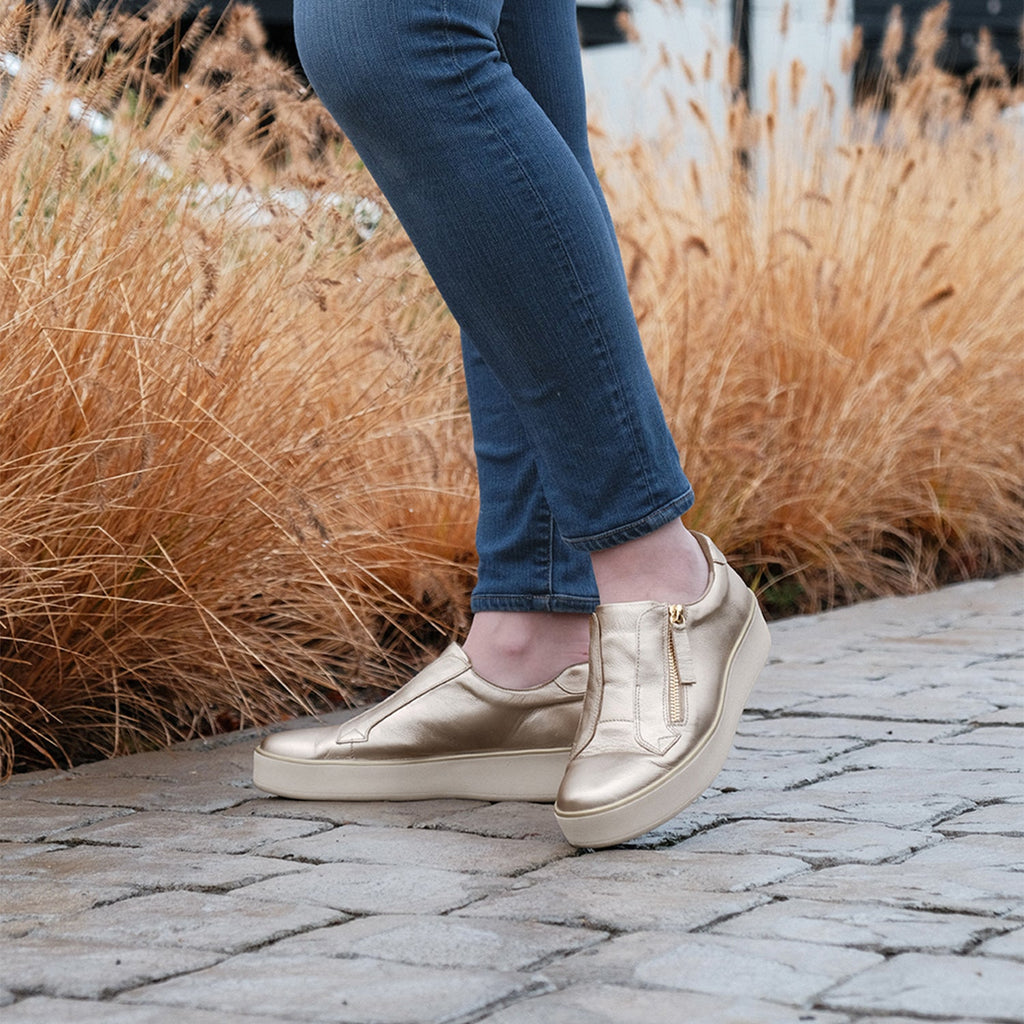 Ziera Zikta Women's Shoes Milk Sole/Champagne Leather