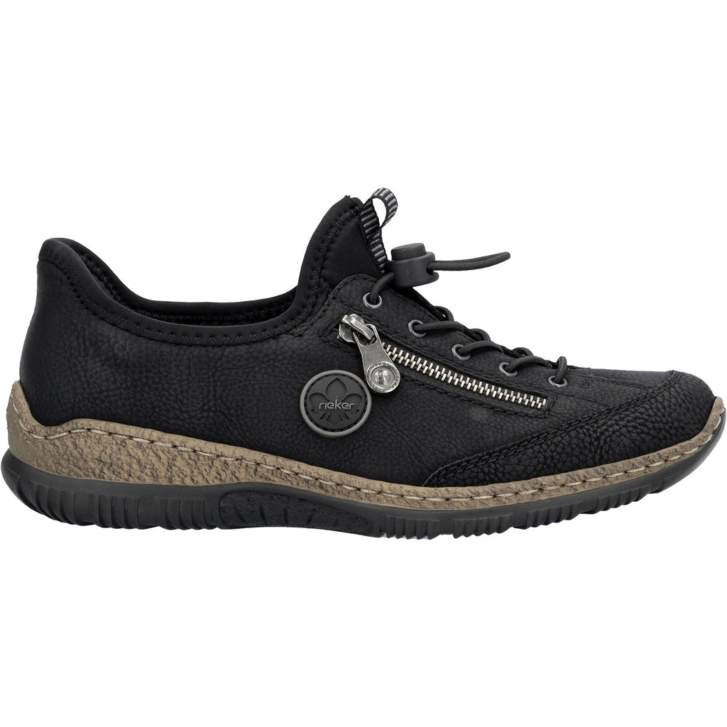 Rieker N3267-01 Women's Shoes Black/Black/Black Synthetic