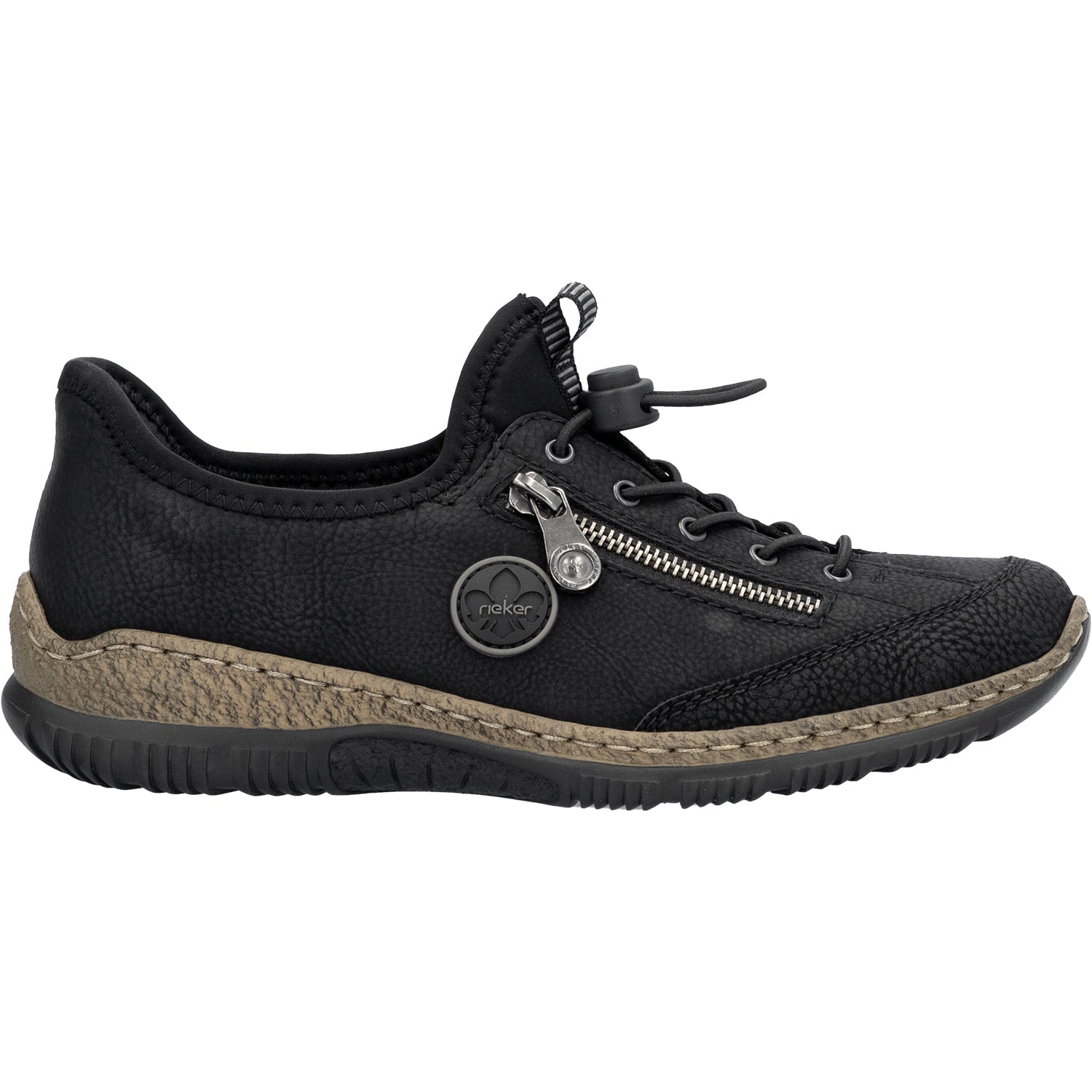 Rieker N3267-01 Women's Shoes Black/Black/Black Synthetic