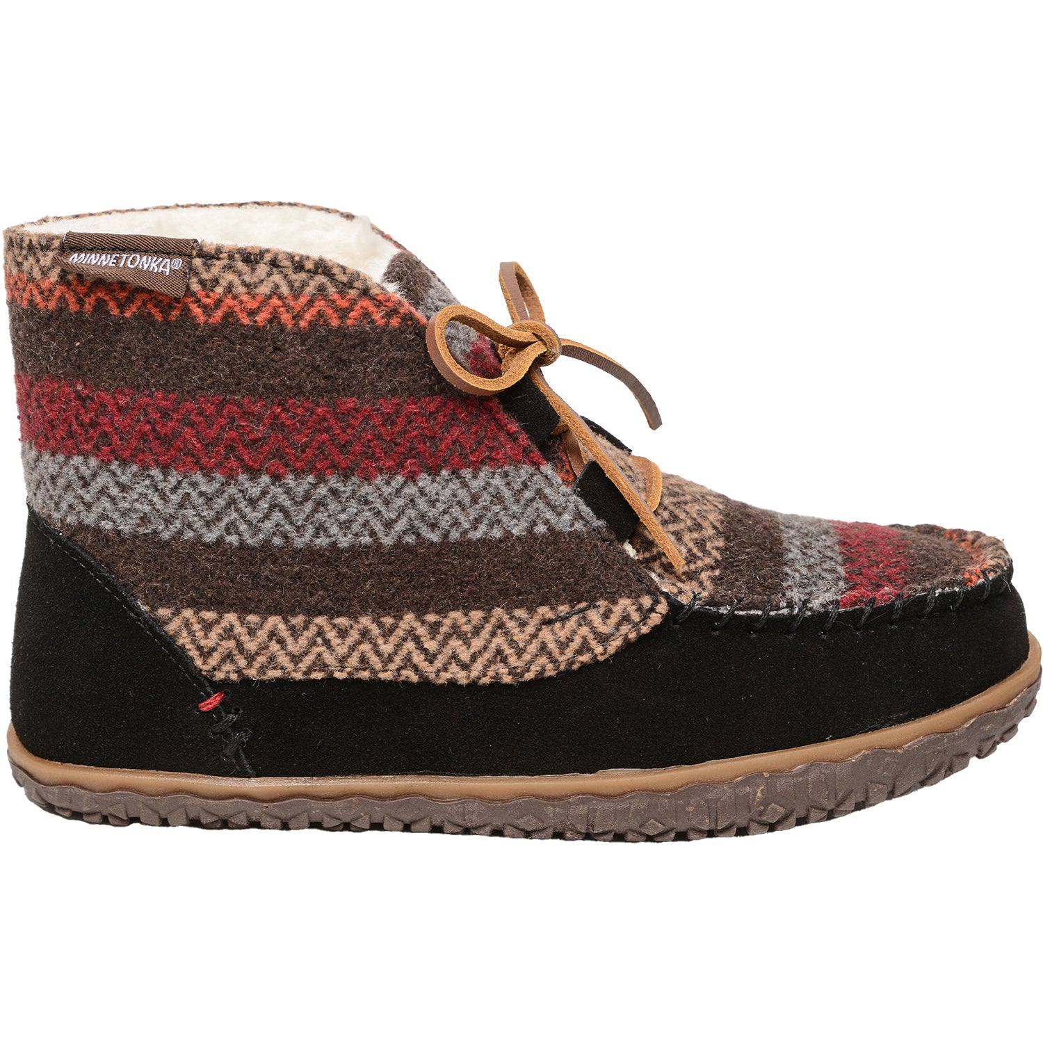 Minnetonka Torrey Women's Outdoor Slippers Black/Multi Suede