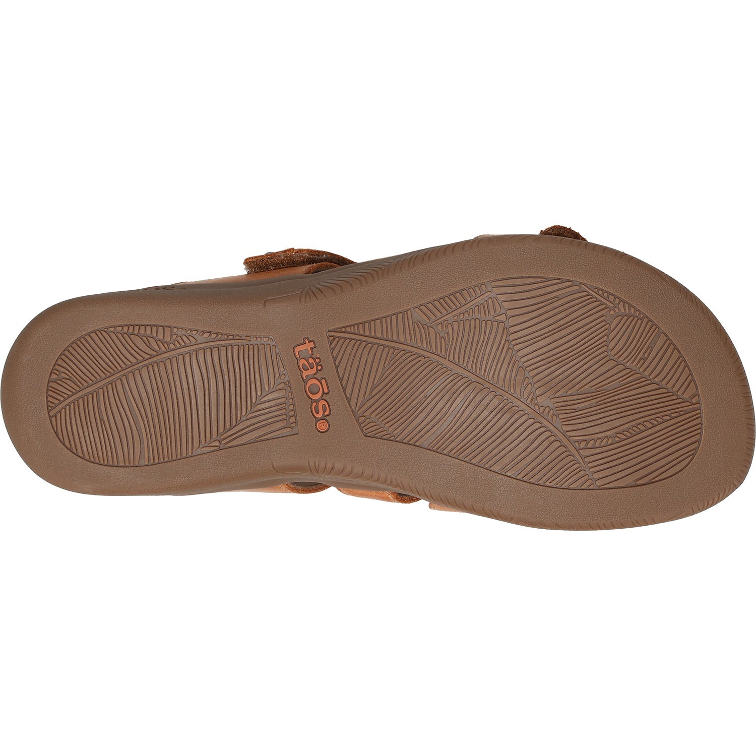 Taos Double U Women's Slide Sandals Caramel Leather