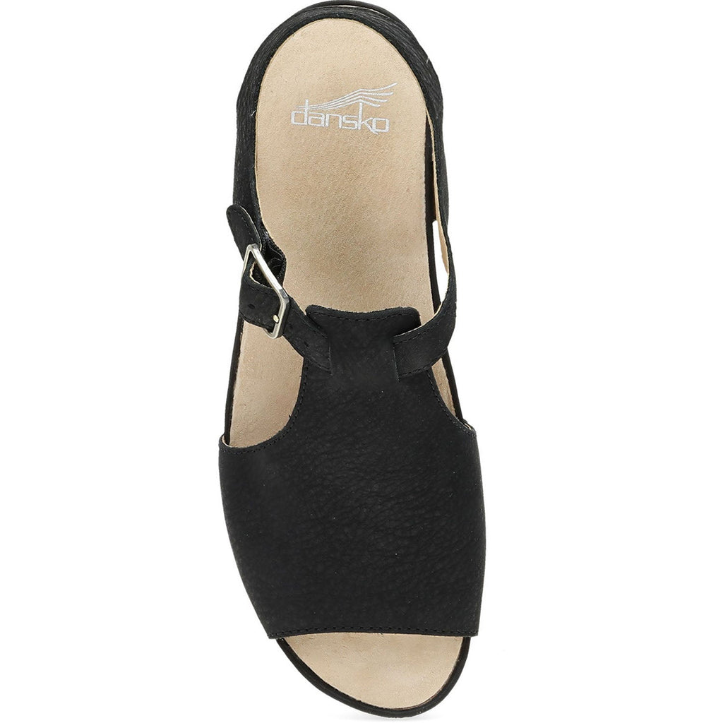 Dansko Laverne Women's Sandals Black Milled Nubuck