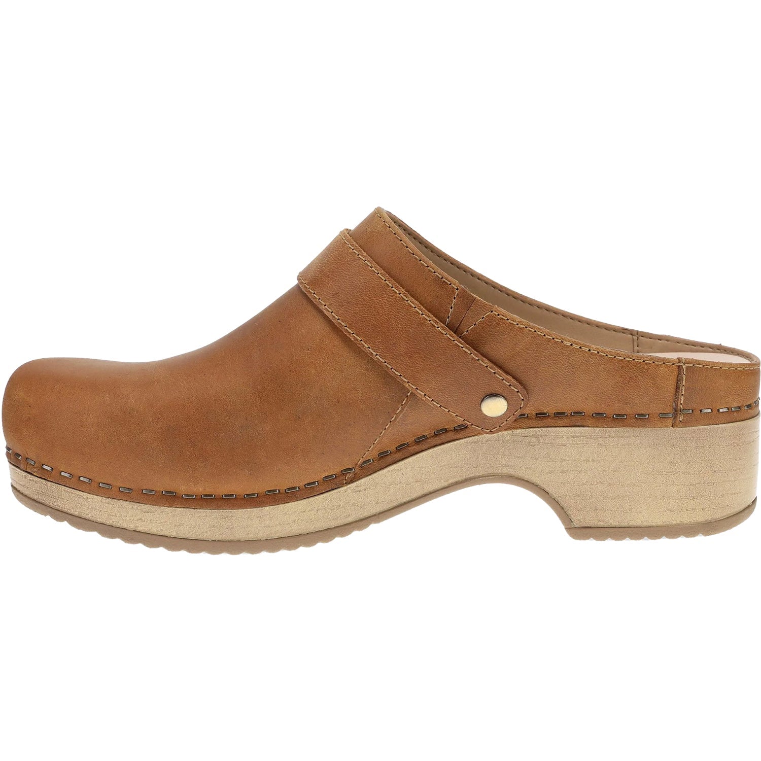 Dansko Baylor Women's Clogs Tan Oiled Pull Up Leather