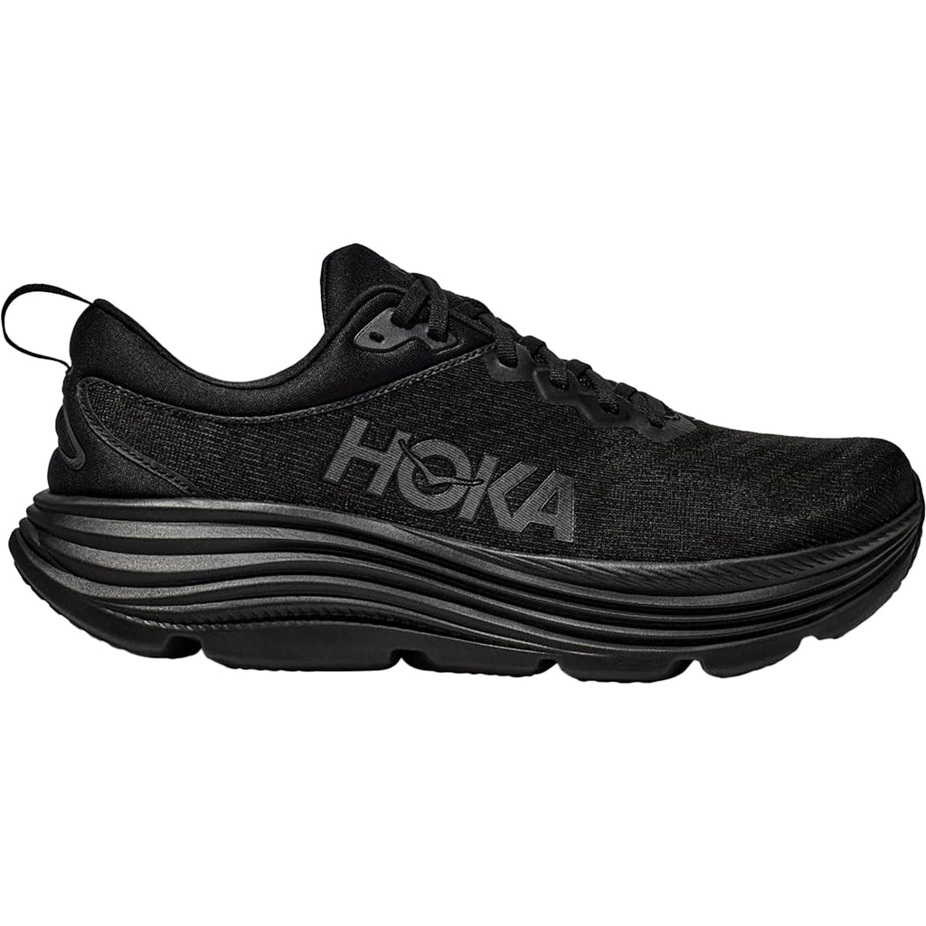 Hoka Gaviota 5 (Stability Support) Women's Running Shoes Black/Black Mesh