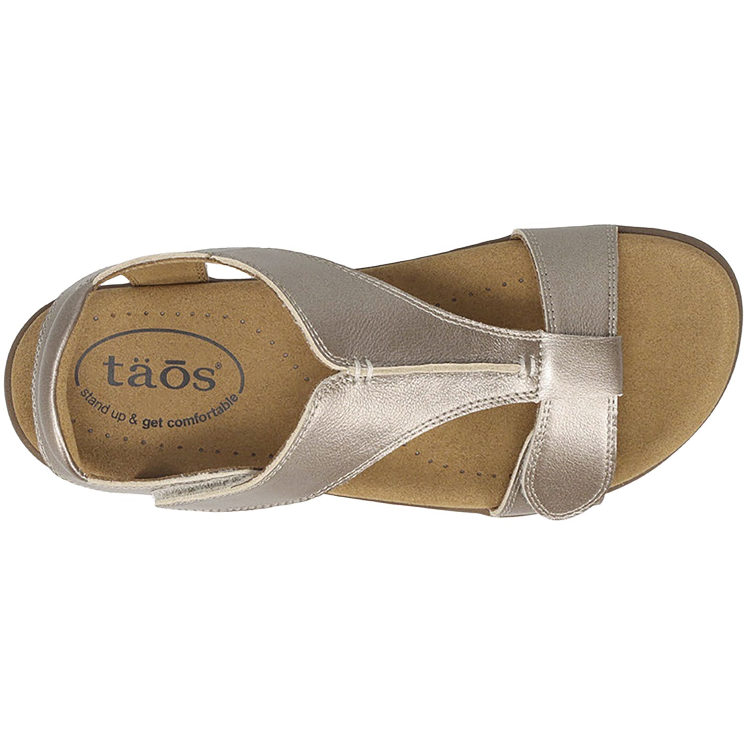 Taos The Show Women's Sandals Champagne Leather