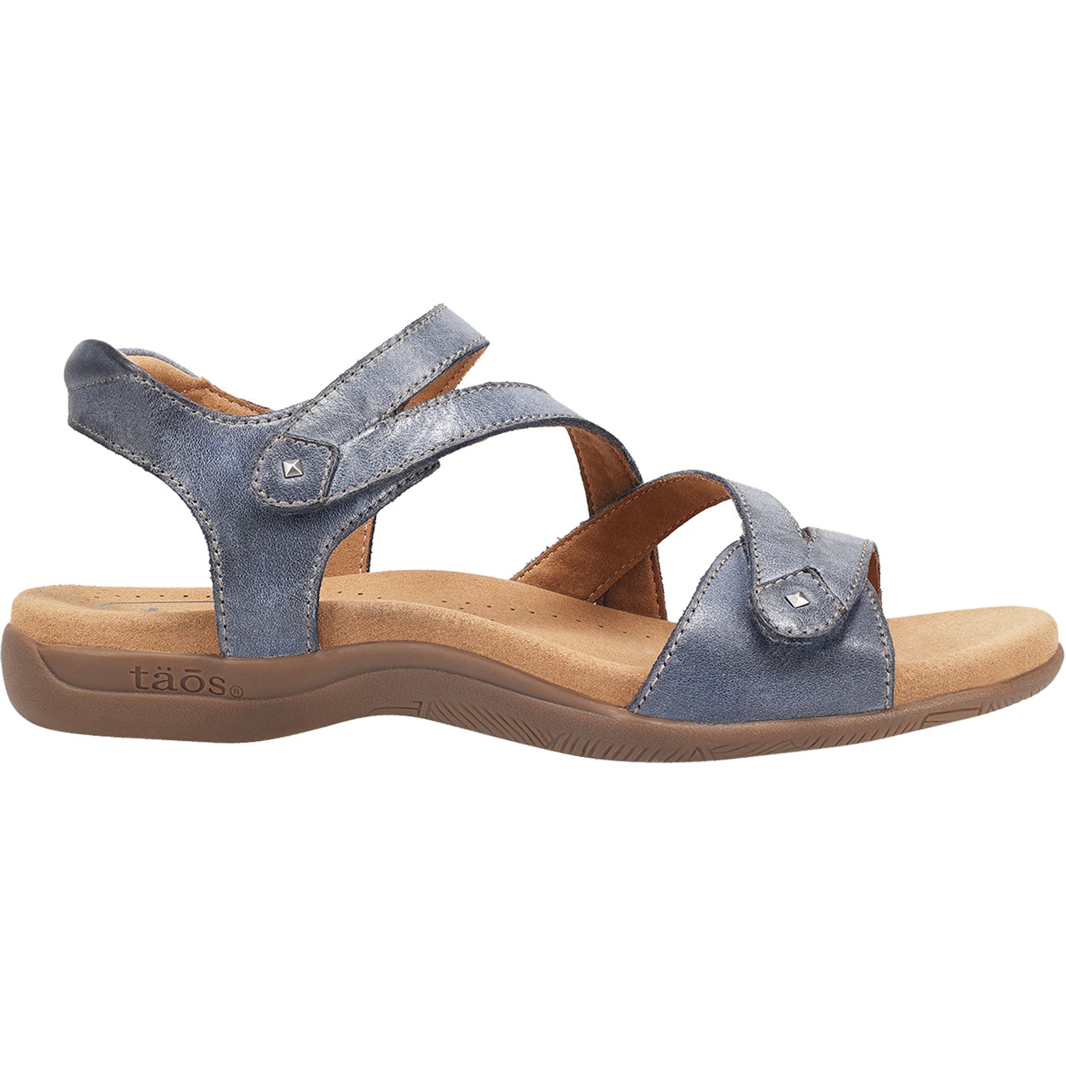 Taos Big Time Women's Ankle Strap Sandals Dark Blue Leather
