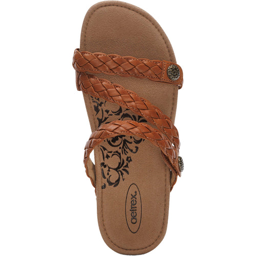 Aetrex Josie Braided Women's Slide Sandals Ginger