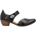 Rieker 43753-02 Mirjam 53 Women's Dressy Mary Janes Nero/Black Leather