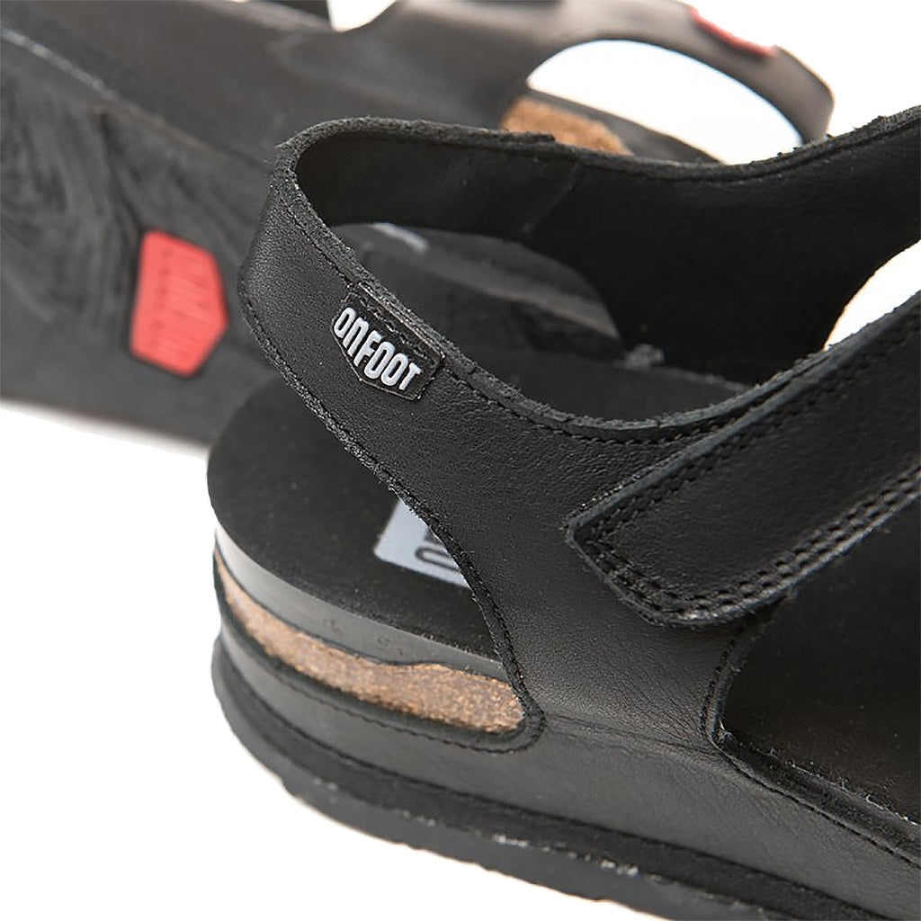 On Foot Cynara 203 Tucson Women's Ankle Strap Sandals Black Leather