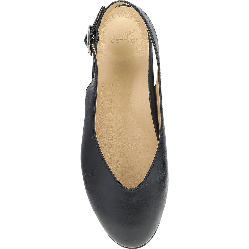 Dansko Lea Women's Flats Black Burnished Nappa Leather