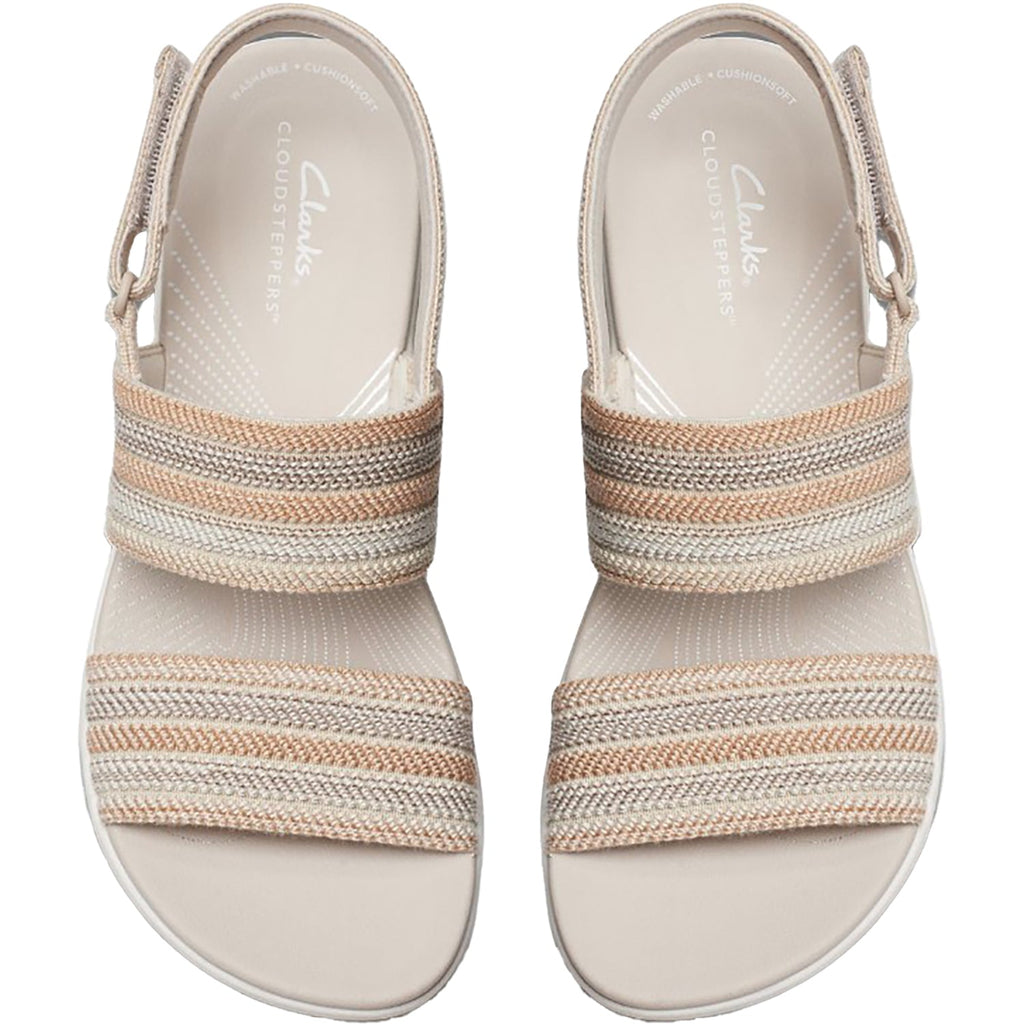 Clarks Cloudsteppers Arla Stroll Women's Sandals Beige Combi Synthetic