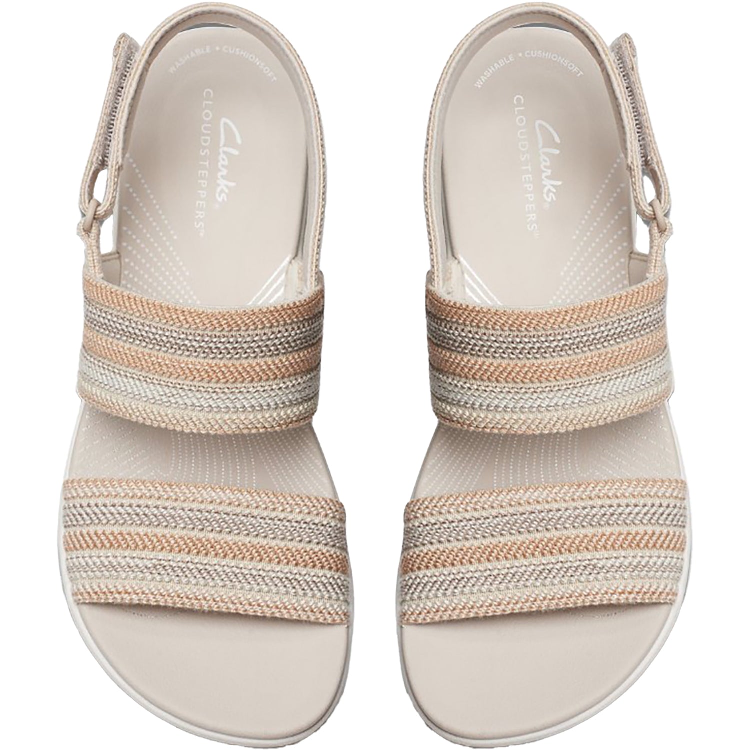 Clarks Cloudsteppers Arla Stroll Women's Sandals Beige Combi Synthetic