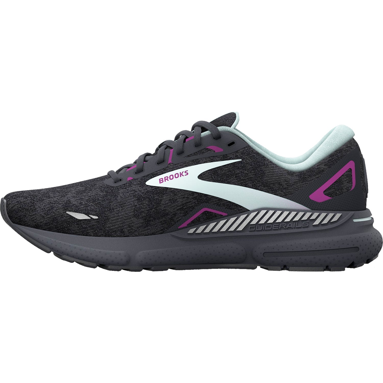 Brooks Adrenaline GTS 23 Stability Mesh (Stability Support) Women's Running Shoes Black/Light Blue/Purple