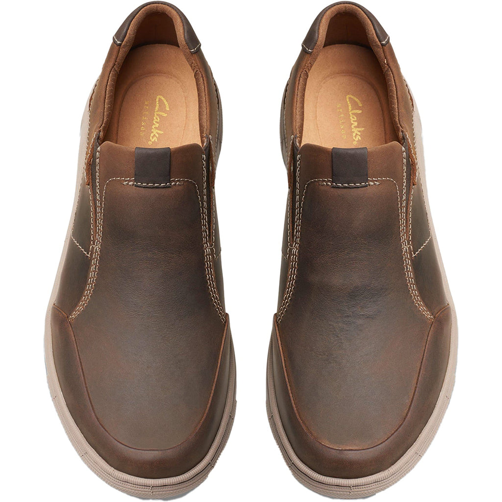 Clarks Mapstone Step Men's Slip Ons Beeswax Leather