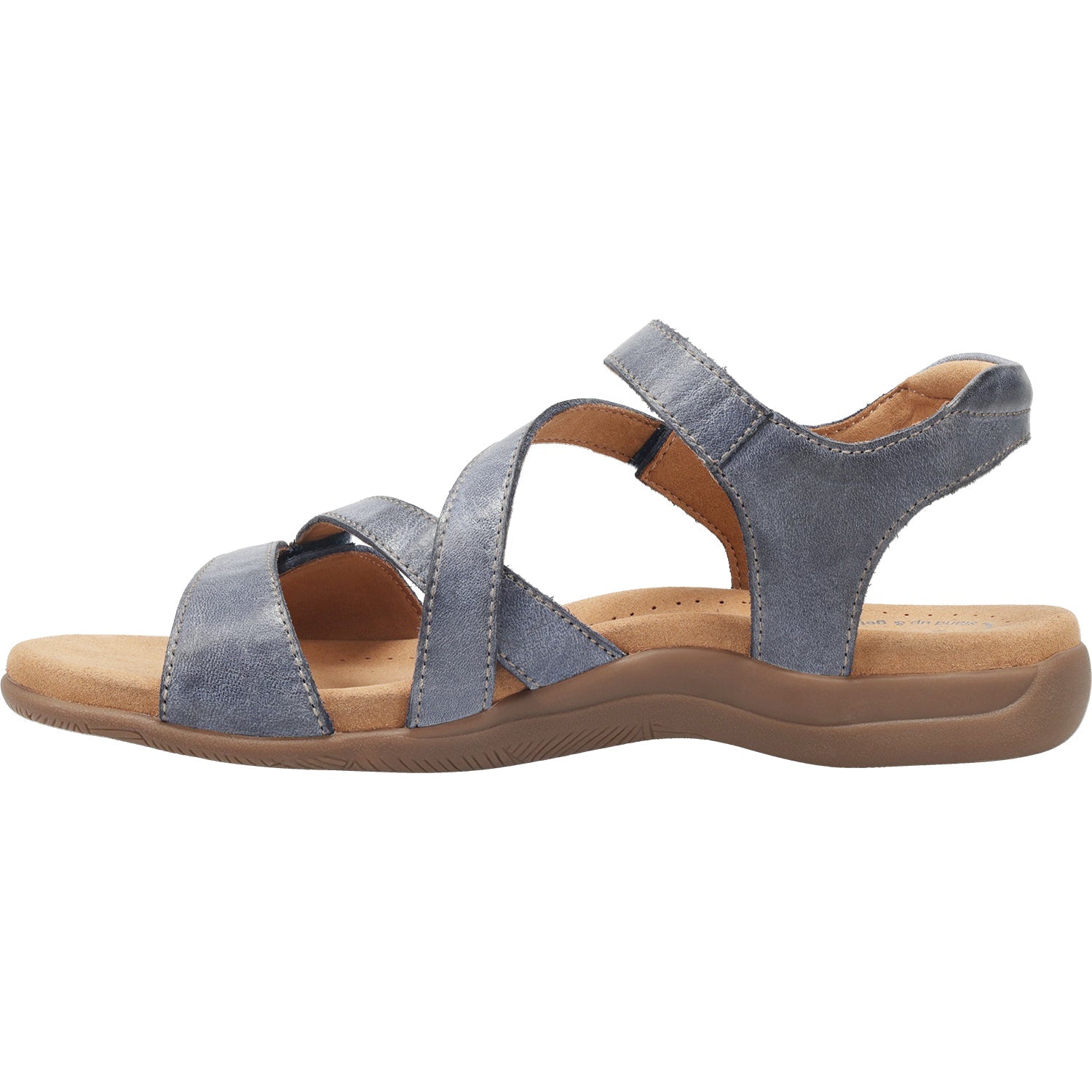 Taos Big Time Women's Ankle Strap Sandals Dark Blue Leather
