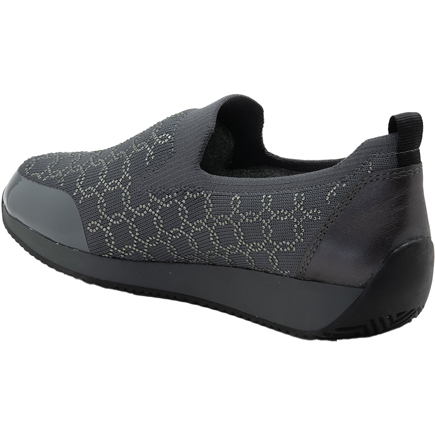 Ara Layton II Women's Slip Ons Graphite Wovenstretch