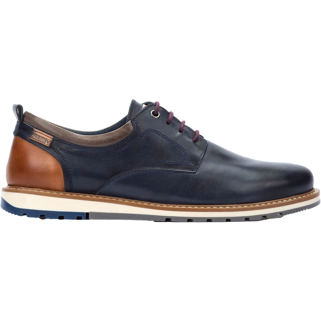 Pikolinos Berna M8J-4183 Men's Lace Up Shoes Blue Leather