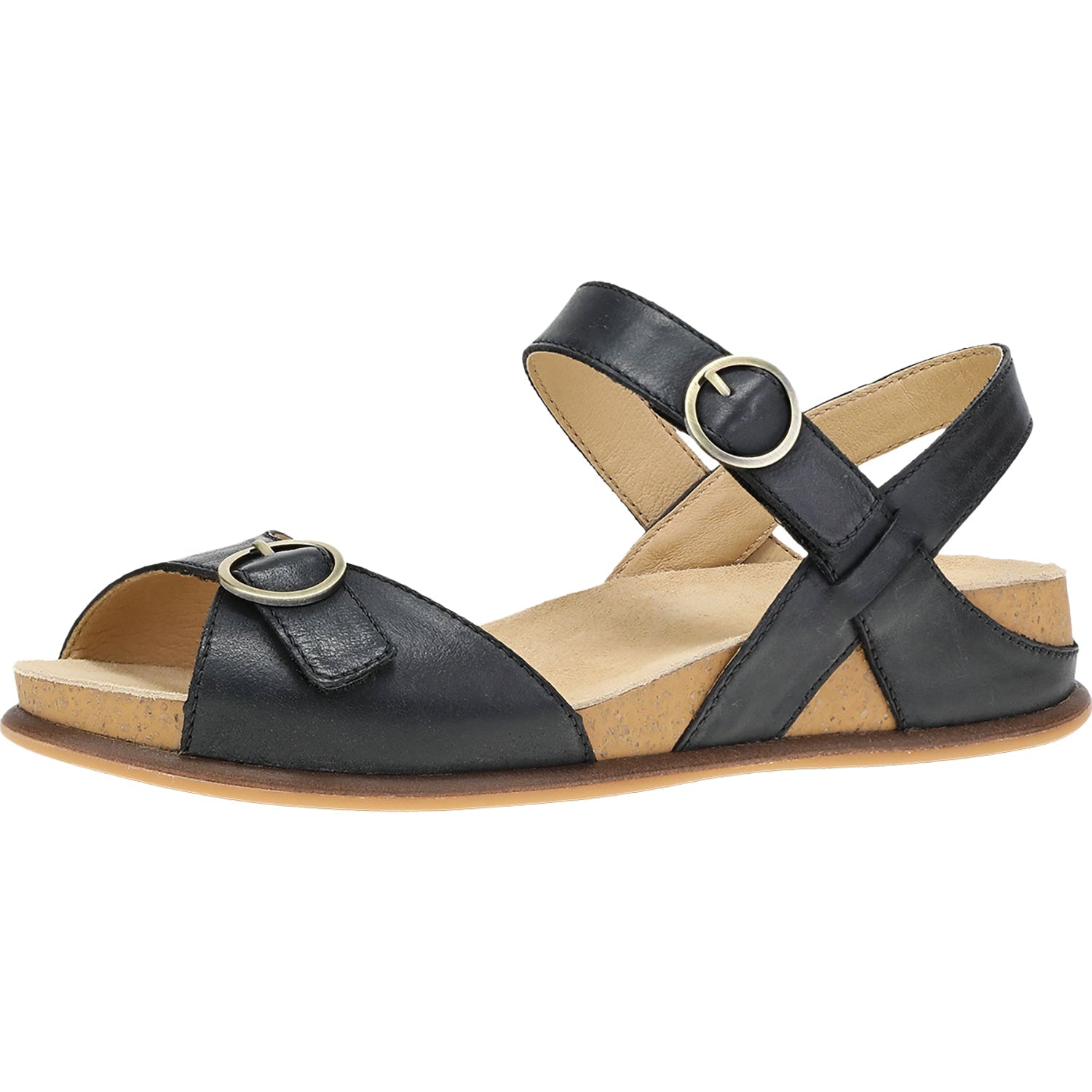 Dansko Candace Women's Sandals Black Burnished Nappa Leather