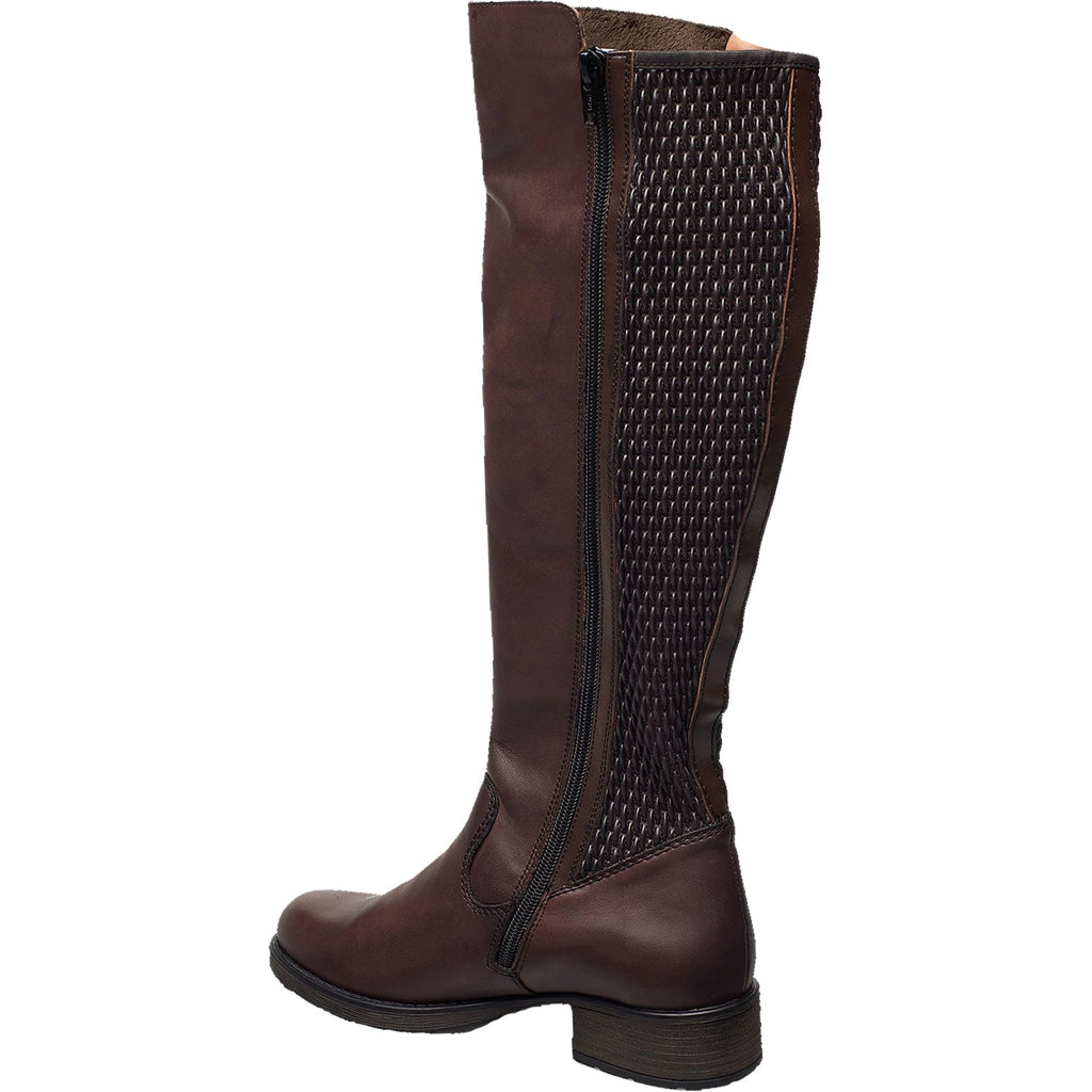 Rieker Z9591-26 Faith Women's Knee High Boots Brown Leather
