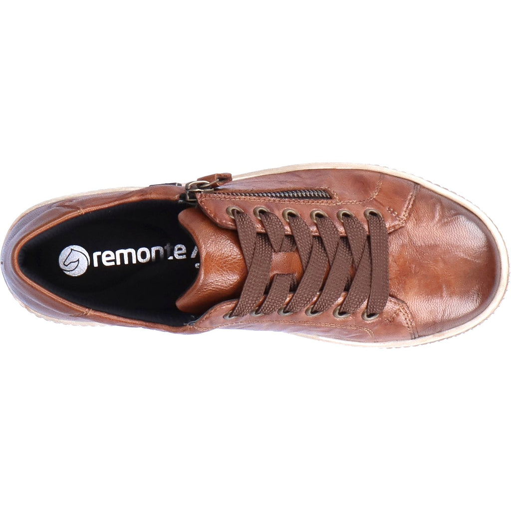 Remonte D0700-22 Maditta 00 Women's Waterproof Sneakers Cuoio Leather