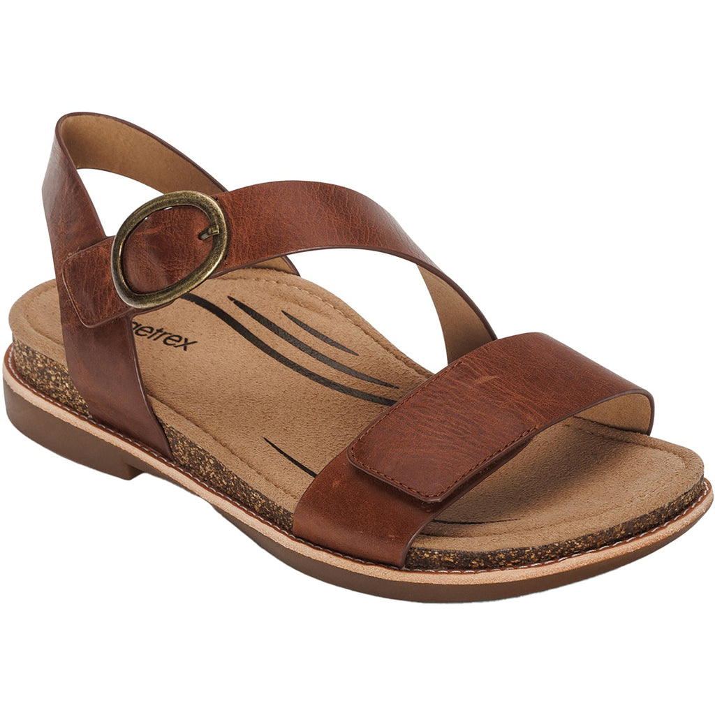 Aetrex Tamara Women's Sandals Walnut Leather