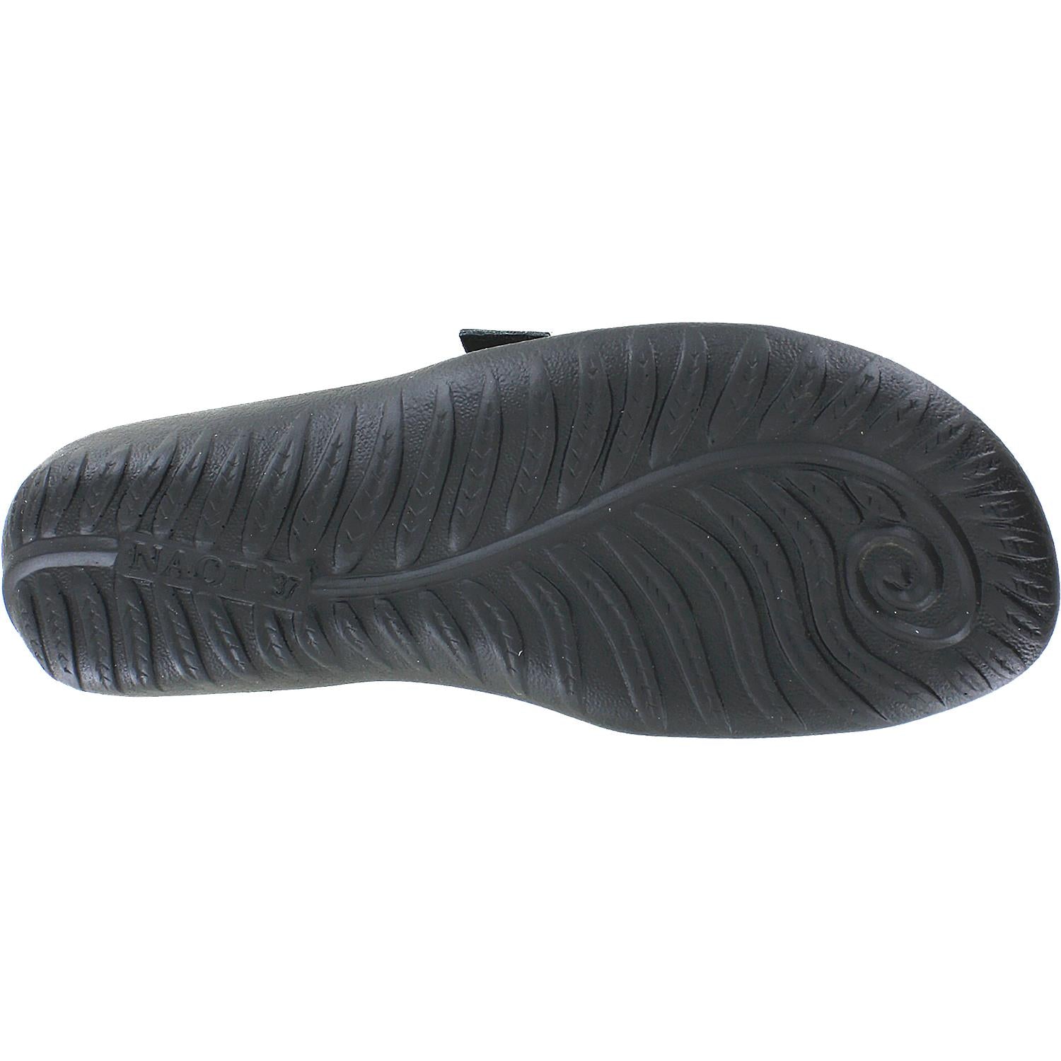 Naot Papaki Women's Sandals Black Patent/Black Velvet Leather