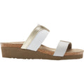 Naot Frankie Women's Slide Sandals Radiant Gold/Ice Grey Leather/Elastic