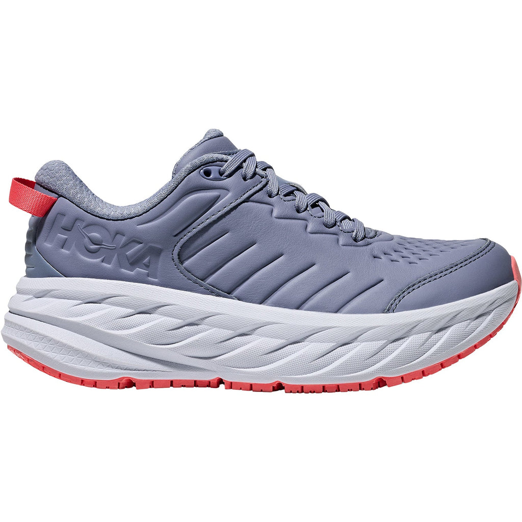 Hoka Bondi SR (Neutral Support) Women's Walking Shoes Moonlight/Pale Dusk Leather