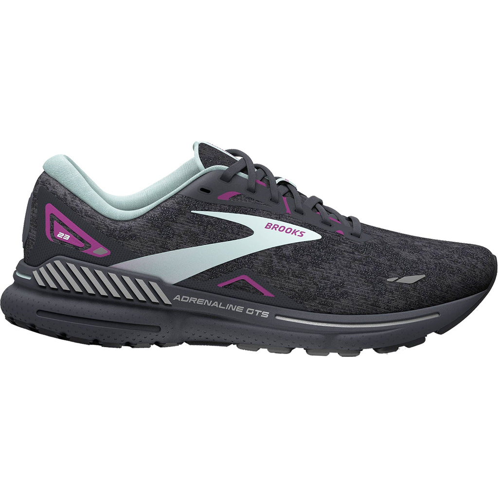 Brooks Adrenaline GTS 23 Stability Mesh (Stability Support) Women's Running Shoes Black/Light Blue/Purple